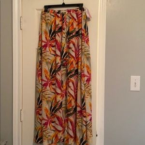 Maxi skirt with shorts underneath